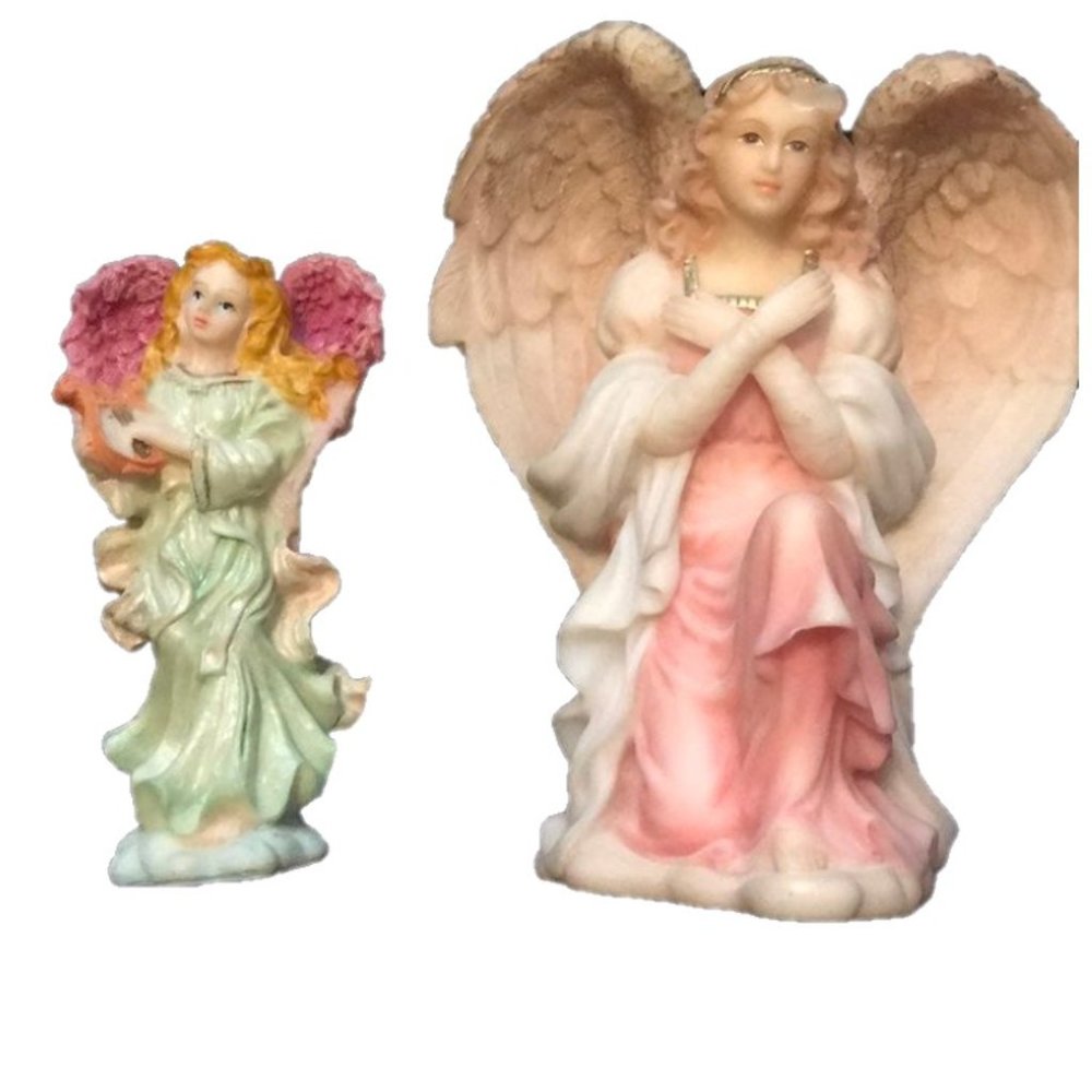 Angel statue and seraphim figure